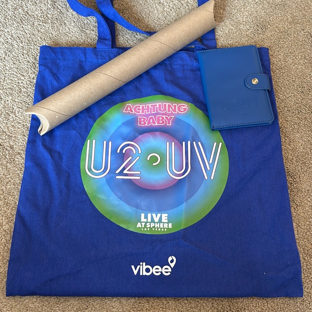 U2 Live at Sphere Las Vegas VIP ticket swag